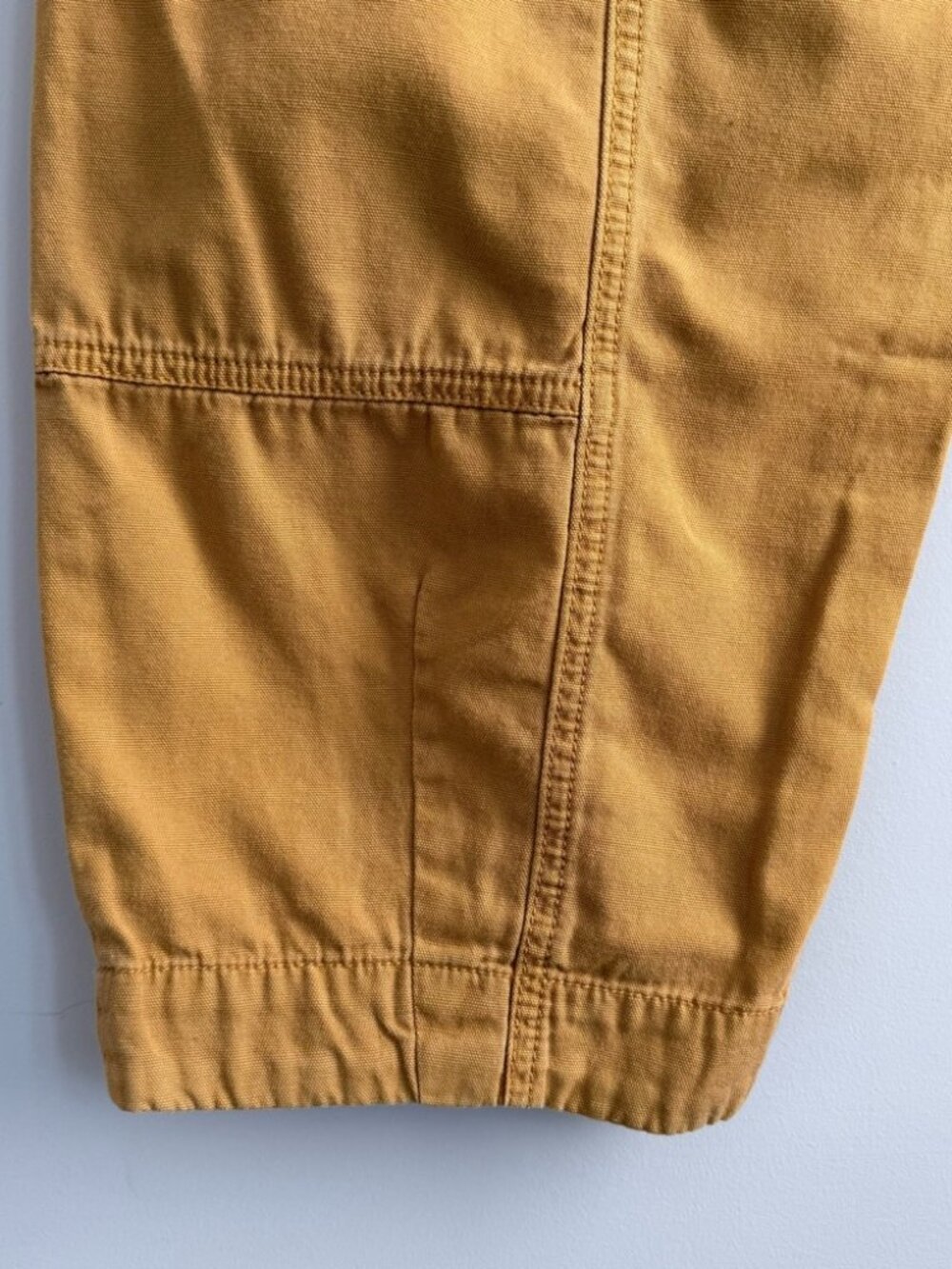 Anthropologie Brendan Utility Pants 8 Mustard Cargo Barrel Ankle High Rise Pants - Picture 4 of 7